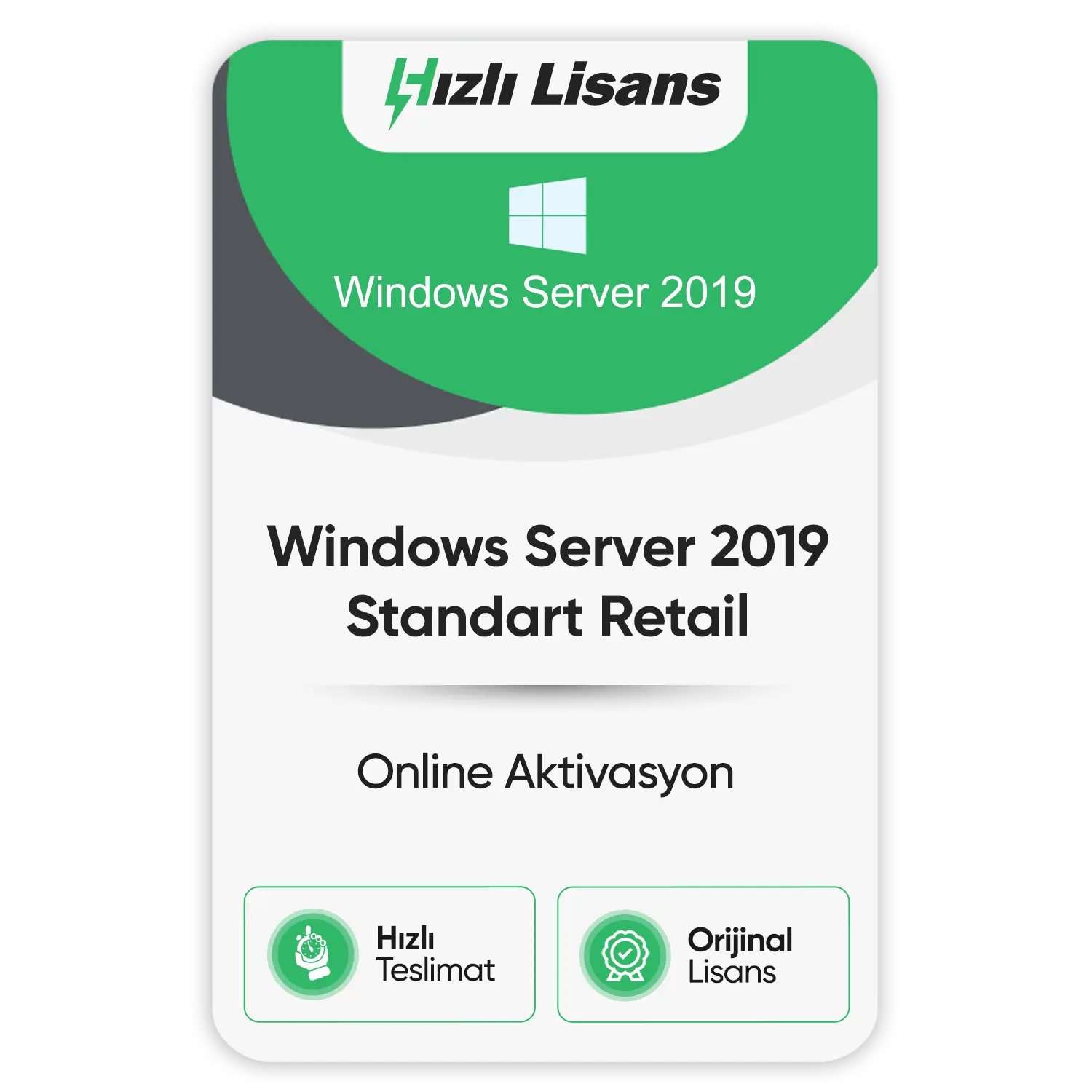 Windows Server 2019 Standart Retail Hızlı Lisans 6004