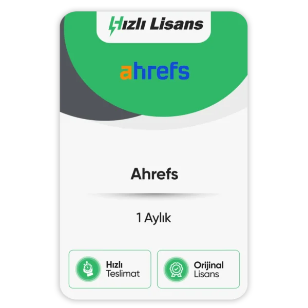 Ahrefs - 1 Aylık Hesap